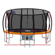 Load image into Gallery viewer, Everfit 16FT Trampoline Round Trampolines With Basketball Hoop Kids Present Gift Enclosure Safety Net Pad Outdoor Multi-coloured