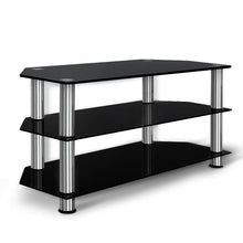 Load image into Gallery viewer, 100cm Smooth Design Temptered Glass 3 Tiers TV Stand Entertainment Unit