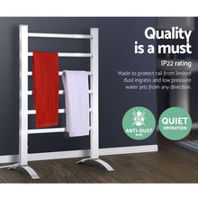 Load image into Gallery viewer, Devanti Electric Heated Towel Rail Rack Rails Freestanding 6 Bars
