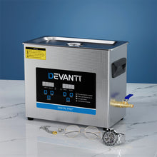 Load image into Gallery viewer, Devanti 6.5L Ultrasonic Cleaner Heater Cleaning Machine Timer Industrial 180W