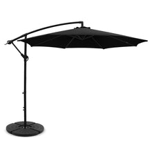 Load image into Gallery viewer, Instahut 3M Umbrella with 48x48cm Base Outdoor Umbrellas Cantilever Sun Beach Garden Patio Black