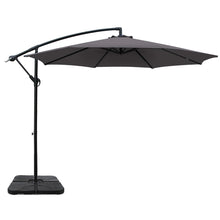 Load image into Gallery viewer, Instahut 3M Umbrella with 50x50cm Base Outdoor Umbrellas Cantilever Sun Stand UV Garden Charcoal