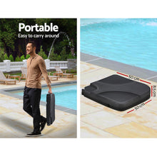 Load image into Gallery viewer, Instahut 3M Umbrella with 50x50cm Base Outdoor Umbrellas Cantilever Patio Sun Beach UV Black