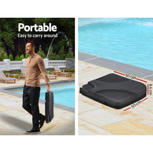 Load image into Gallery viewer, Instahut 3M Umbrella with 50x50cm Base Outdoor Umbrellas Cantilever Patio Sun Beach UV Navy