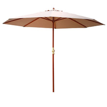 Load image into Gallery viewer, Instahut Outdoor Umbrella 3M Pole Cantilever Stand Garden Umbrellas Patio Beige