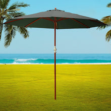 Load image into Gallery viewer, Instahut Outdoor Umbrella 3M Pole Umbrellas Stand Sun Beach Garden Deck Charcoal