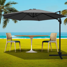 Load image into Gallery viewer, Instahut Outdoor Umbrella 3M Roma Cantilever Beach Furniture Garden 360 Degree Charcoal