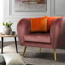 Load image into Gallery viewer, Artiss Armchair Lounge Sofa Arm Chair Accent Chairs Armchairs Couch Velvet Pink