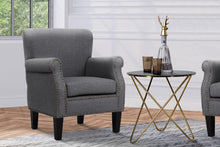 Load image into Gallery viewer, Artiss Armchair Accent Chair Retro Armchairs Lounge Accent Chair Single Sofa Linen Fabric Seat Grey