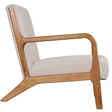 Load image into Gallery viewer, Artiss Armchair Lounge Chair Accent Armchairs Couch Sofa Bedroom Beige Wood