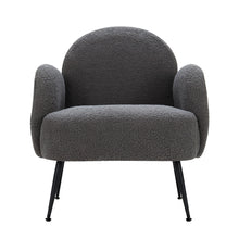 Load image into Gallery viewer, Artiss Armchair Lounge Chair Armchairs Accent Arm Chairs Sherpa Boucle Charcoal
