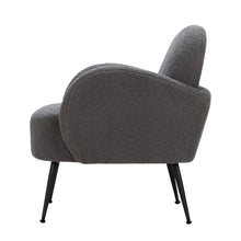 Load image into Gallery viewer, Artiss Armchair Lounge Chair Armchairs Accent Arm Chairs Sherpa Boucle Charcoal