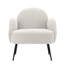 Load image into Gallery viewer, Artiss Armchair Lounge Chair Armchairs Accent Arm Chairs Sherpa Boucle White
