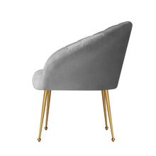 Load image into Gallery viewer, Artiss Armchair Lounge Chair Armchairs Accent Chairs Grey Velvet Sofa Couch