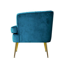 Load image into Gallery viewer, Artiss Armchair Lounge Chair Accent Armchairs Sofa Chairs Velvet Navy Blue Couch