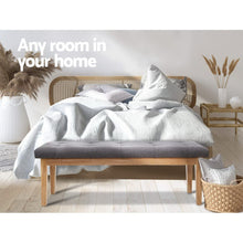 Load image into Gallery viewer, Artiss Bench Bedroom Benches Ottoman Upholstered Fabric Chair Foot Stool 120cm