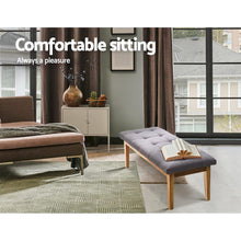Load image into Gallery viewer, Artiss Bench Bedroom Benches Ottoman Upholstered Fabric Chair Foot Stool 120cm