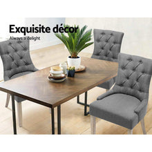 Load image into Gallery viewer, Artiss Set of 2 Dining Chair CAYES French Provincial Chairs Wooden Fabric Retro Cafe