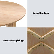 Load image into Gallery viewer, Durable Round Wooden Beige Coffee Table