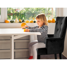Load image into Gallery viewer, Artiss Dining Chairs French Provincial Chair Velvet Fabric Timber Retro Black