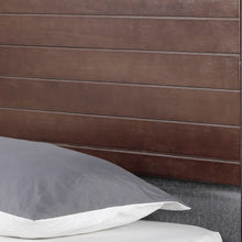 Load image into Gallery viewer, Milano Decor Azure Bed Frame With Headboard Black Wood Steel Platform Bed - Single - Black