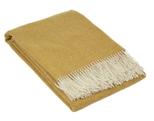 Load image into Gallery viewer, Hampton Throw - Merino Wool Blend - Ochre