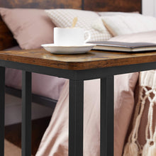 Load image into Gallery viewer, Coffee Table with Steel Frame and Castors Rustic Brown and Black