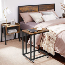 Load image into Gallery viewer, Coffee Table with Steel Frame and Castors Rustic Brown and Black