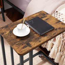 Load image into Gallery viewer, Coffee Table with Steel Frame and Castors Rustic Brown and Black