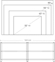 Load image into Gallery viewer, TV Stand for 60-Inch TV with Industrial Style Steel Frame Rustic Brown and Black