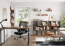 Load image into Gallery viewer, Set of 2 Side Tables Robust Steel Frame Rustic Brown and Black