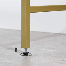 Load image into Gallery viewer, Console Table Metal Frame with 2 Shelves Adjustable Feet