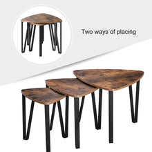 Load image into Gallery viewer, Vintage Nesting Coffee Table Set of 3