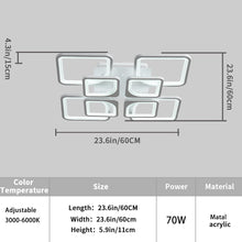 Load image into Gallery viewer, Modern LED Ceiling Light Dimmable with Remote Control