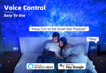 Load image into Gallery viewer, Star Projector Galaxy Light Bedroom connected with Alexa and Google Home