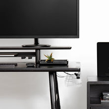 Load image into Gallery viewer, 2 pack Under Desk Cable Management Tray, White