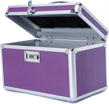 Load image into Gallery viewer, Locking Combination Medicine Box (Purple/Medium)