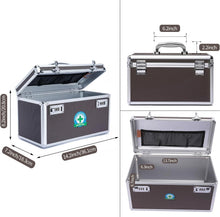 Load image into Gallery viewer, Portable Combination Medicine Box (Coffee/Large)