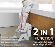Load image into Gallery viewer, Potty Training Seat Ladder, Kids Boys Girls, Grey