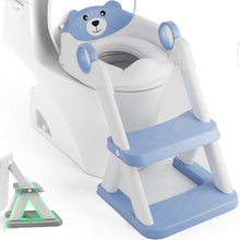 Load image into Gallery viewer, Potty Training Seat Ladder, Kids Boys Girls, Blue