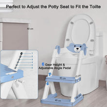 Load image into Gallery viewer, Potty Training Seat Ladder, Kids Boys Girls, Blue