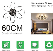 Load image into Gallery viewer, Modern LED Chandelier Flush Mount Lamp Remote Control (60cm)