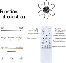 Load image into Gallery viewer, Modern LED Chandelier Flush Mount Lamp Remote Control (60cm)