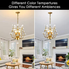 Load image into Gallery viewer, Crystal Chandelier Vintage, 3 Lights, Gold