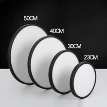 Load image into Gallery viewer, Flush Mount LED Ceiling Light, Natural, Black 48W