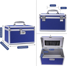 Load image into Gallery viewer, Locking Combination Medicine Box (Blue/Medium)