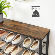 Load image into Gallery viewer, Shoe Rack Storage Organiser 4 Shelves