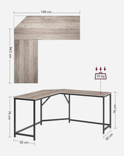 Load image into Gallery viewer, L-Shaped Computer Corner Desk Home Office