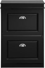 Load image into Gallery viewer, Shoe Cabinet 2 Drawers Storage Cupboard Black