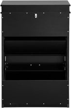 Load image into Gallery viewer, Shoe Cabinet 2 Drawers Storage Cupboard Black